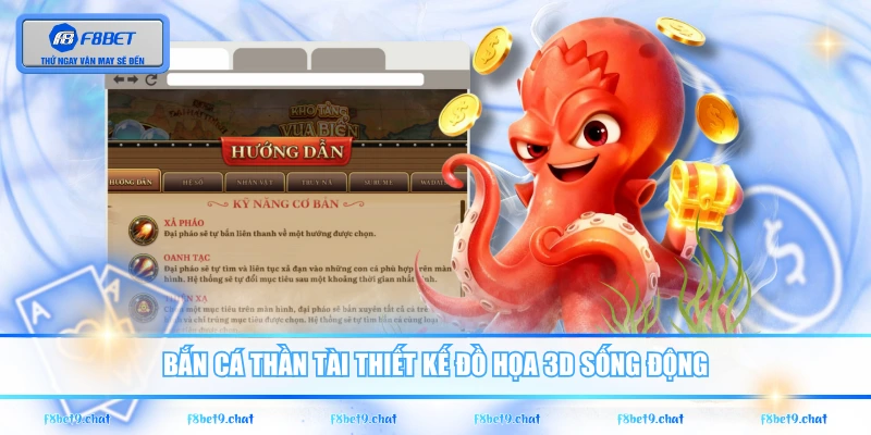 Bắn Cá Thần Tài thiết kế đồ họa 3D sống động
